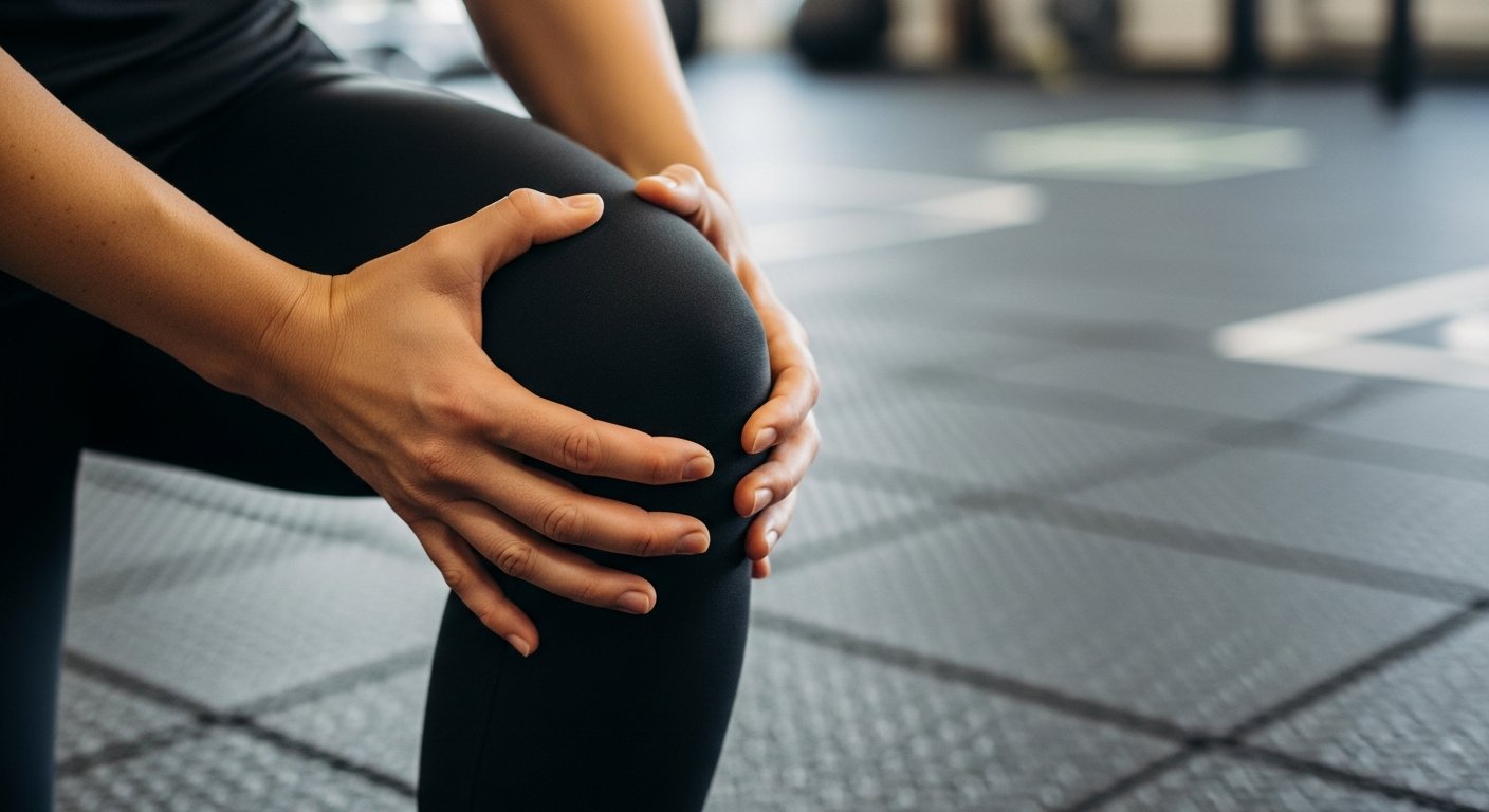 Image knee instability hand on kneecap gym 1721779860